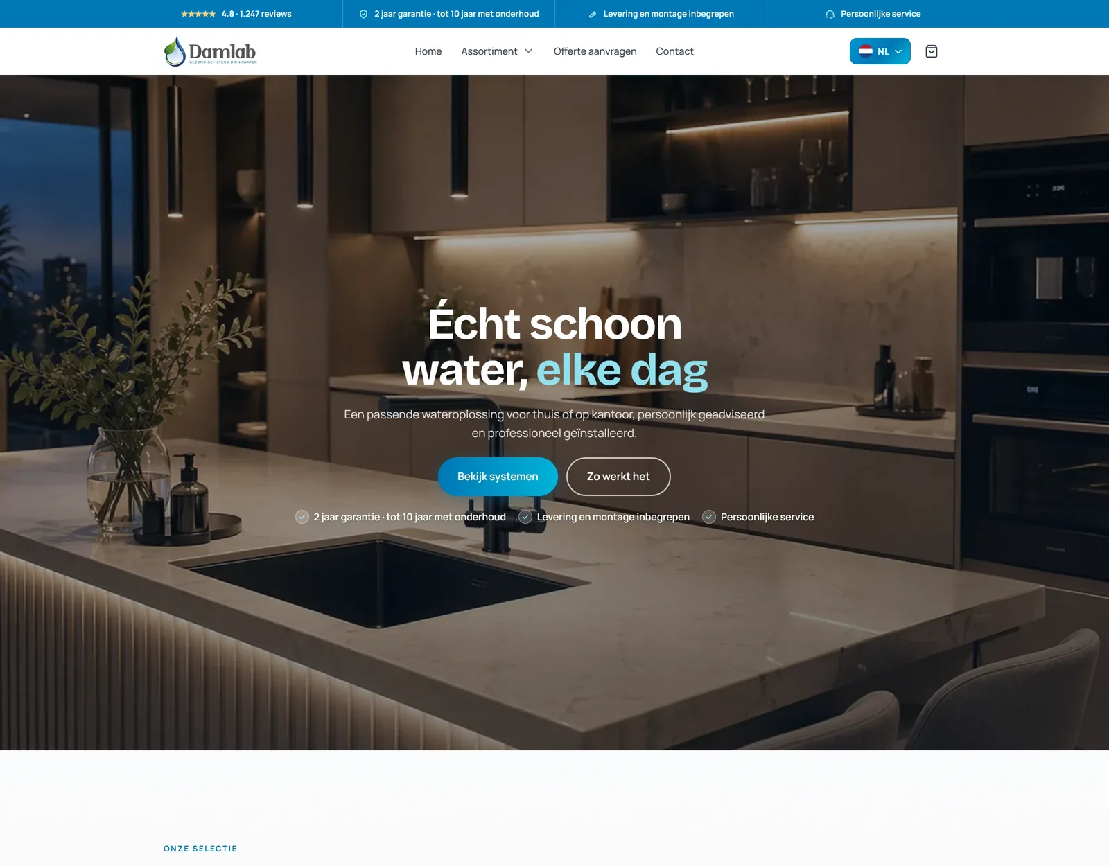 Damlab — Shopify-shop voor waterfilters en waterontharders